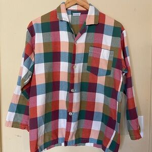 Plaid Button-Up Shirt